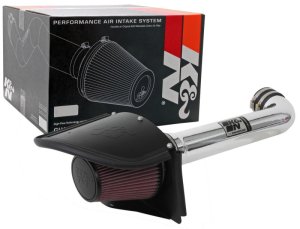 Jeep Wrangler Performance Air Intake - K&N Engineering - 77 Series Metal Cold Air Intake - `12-`18